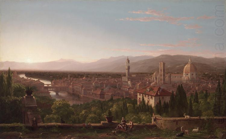 Thomas Cole View of Florence from San Miniato (mk13) oil painting picture